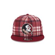 Florida State New Era 950 Plaid Statement Flat Bill Snapback Cap